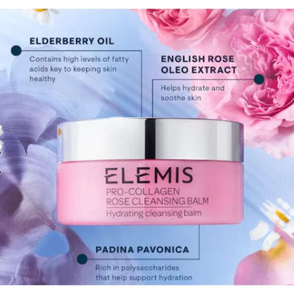 Elemis Pro-Collagen Rose Hydrating Cleansing Balm New no box 1.7 oz - Picture 2 of 2